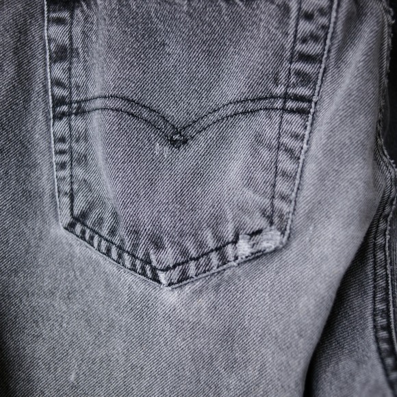 Vintage‎ Levi's SilverTab Loose Jeans 34x34 (31x32) Black Gray Y2K Baggy Skater - Picture 13 of 16